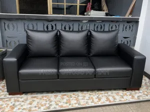 Leather (Foam) Family Set Sofa