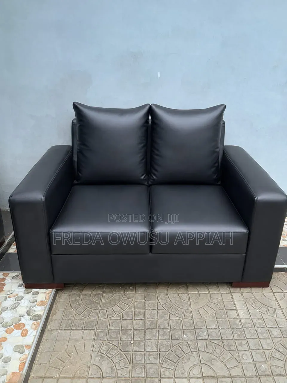 Leather (Foam) Family Set Sofa