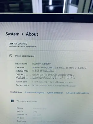 Laptop HP EliteBook 830 G8 16GB Intel Core i5 SSD 256GB