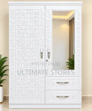 Foreign 2-Door Wardrobe (Payment on Delivery)