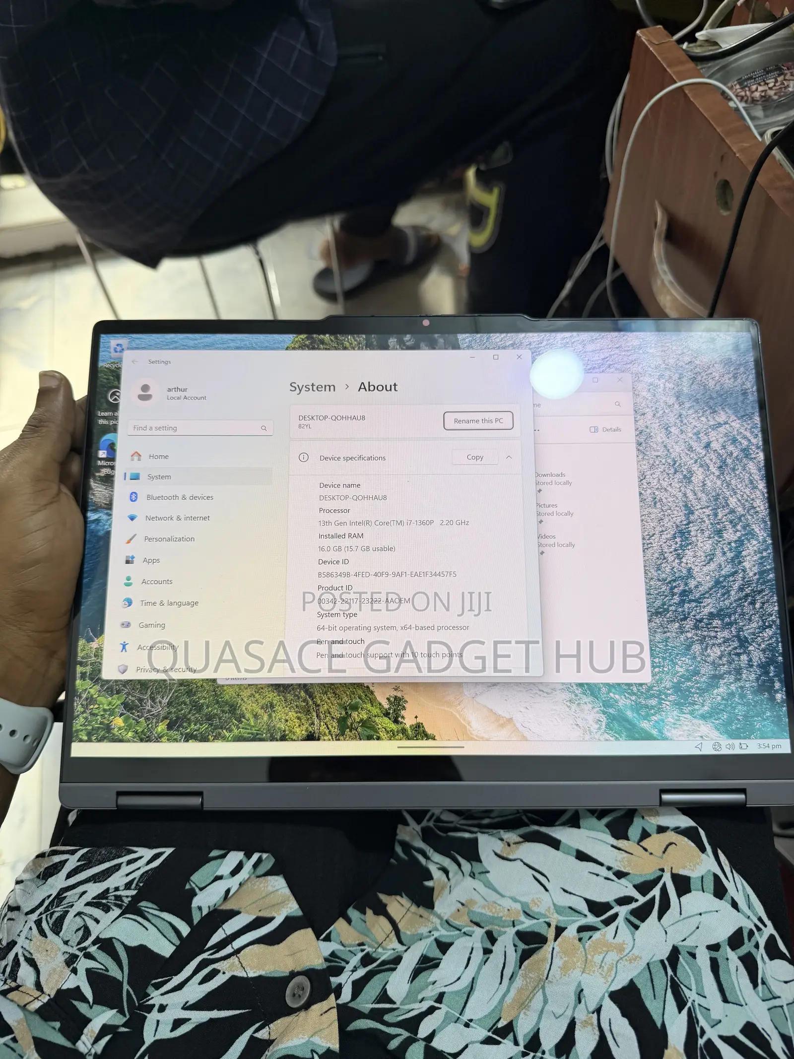 Laptop Lenovo ThinkPad X1 Yoga 16GB Intel Core i7 SSD 512GB