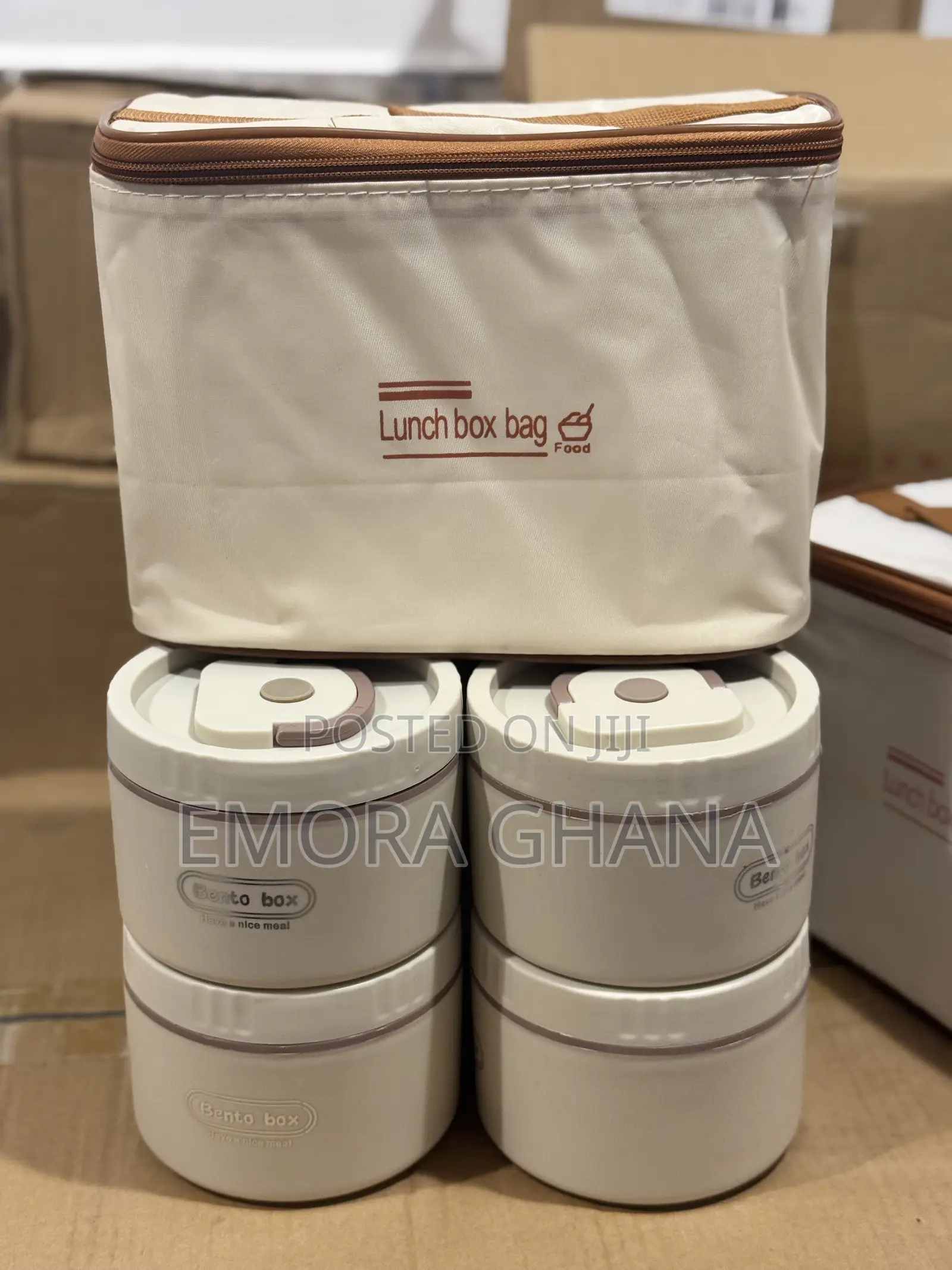 Title: 4-Tier Insulated Lunch Box Set With Carry Bag