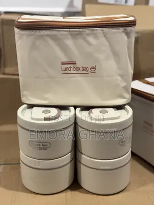 Title: 4-Tier Insulated Lunch Box Set With Carry Bag