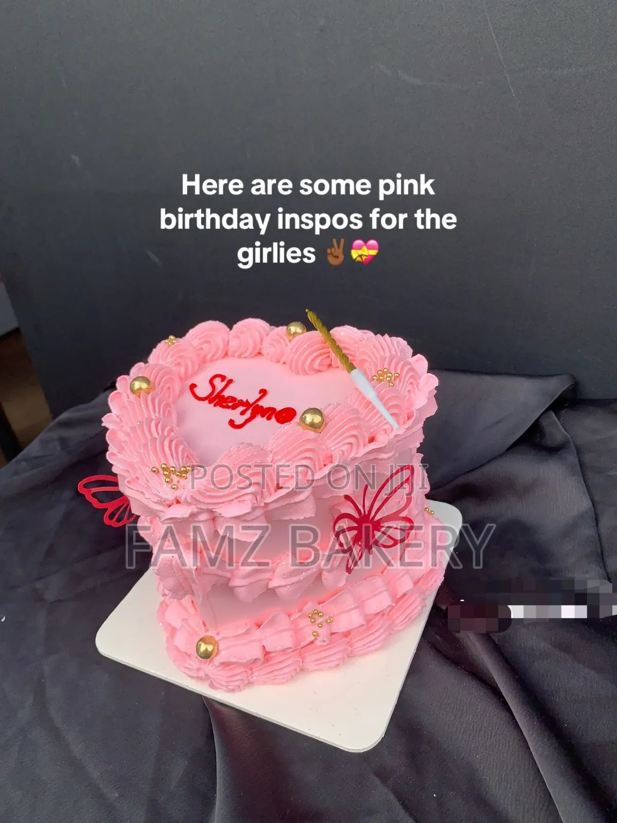 Double Layer Heart Cake