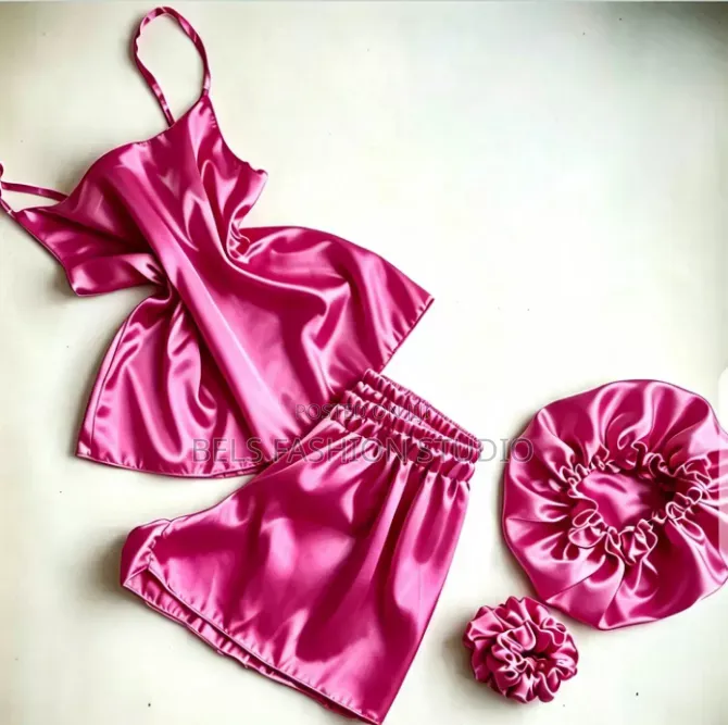 4-in-1 Silk Satin Nightwear Pajama Set