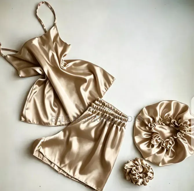 4-in-1 Silk Satin Nightwear Pajama Set