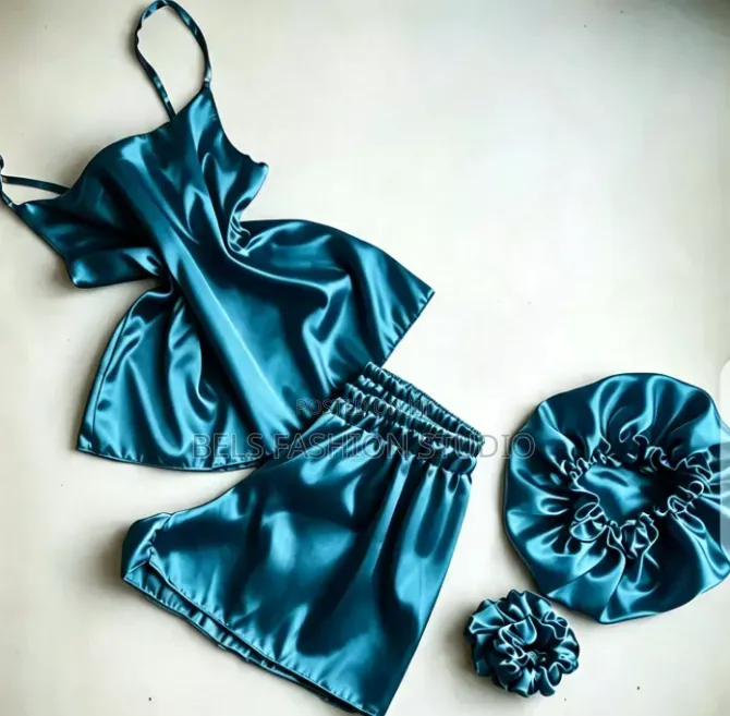 4-in-1 Silk Satin Nightwear Pajama Set