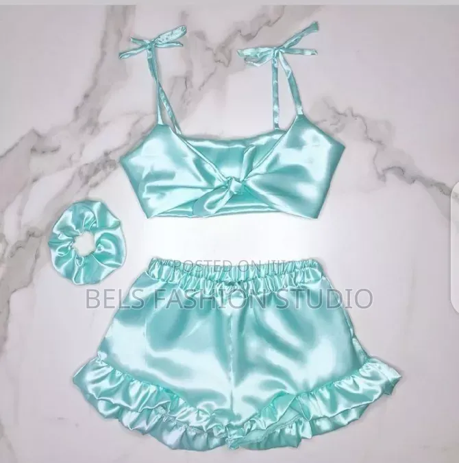 4-in-1 Silk Satin Nightwear Pajama Set