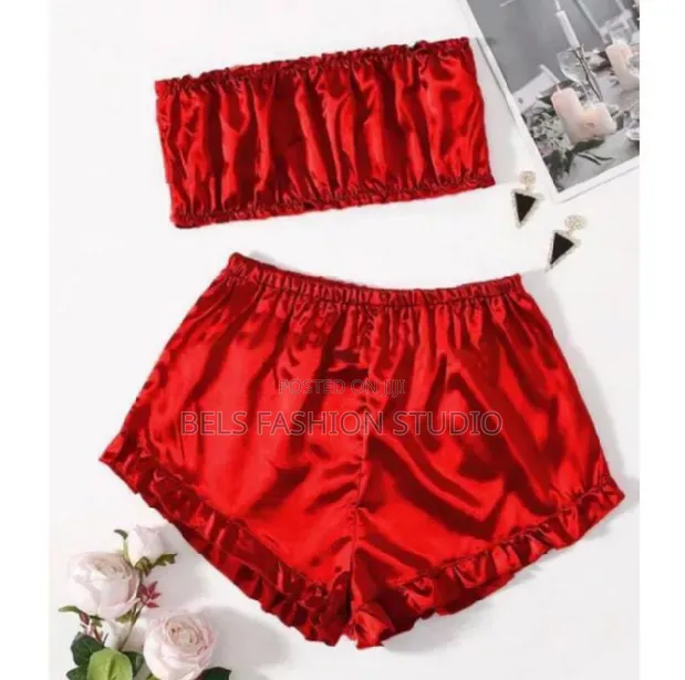 4-in-1 Silk Satin Nightwear Pajama Set