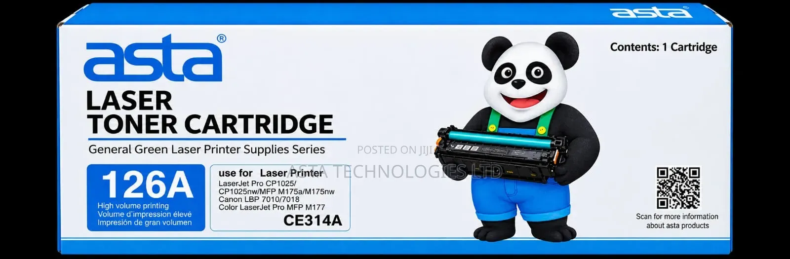 Asta Toner Cartridge- 126a Drum
