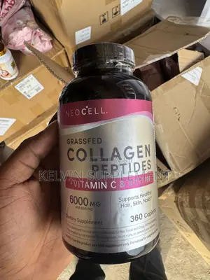 NEOCELL Grass-Fed Collagen Peptides + Vitamin C Biotin — 6000 Mg