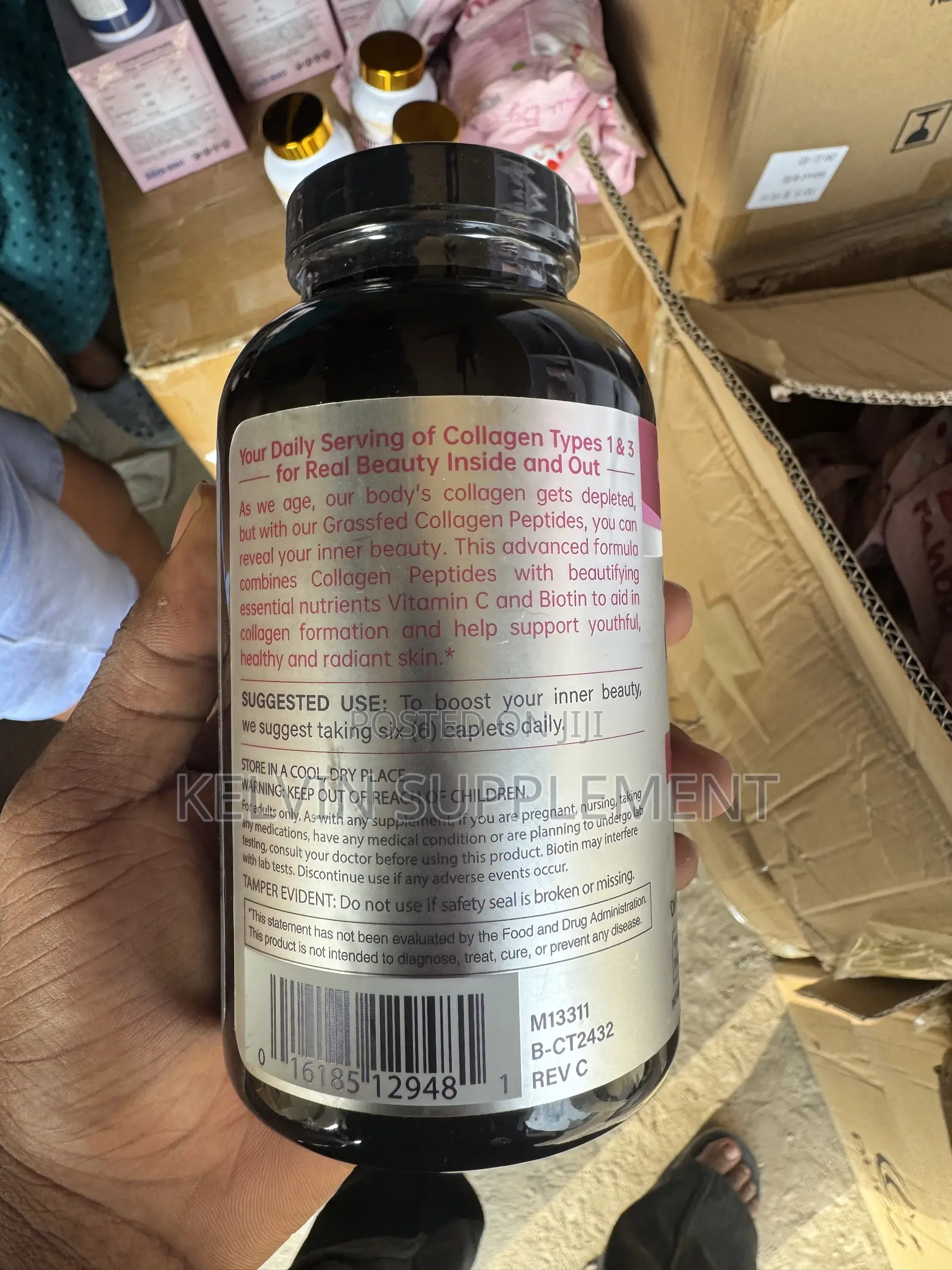 NEOCELL Grass-Fed Collagen Peptides + Vitamin C Biotin — 6000 Mg