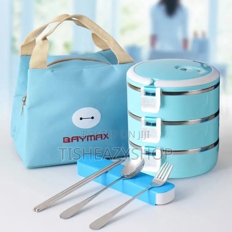 Insulated Lunch Box + Bag + Cutlery Set