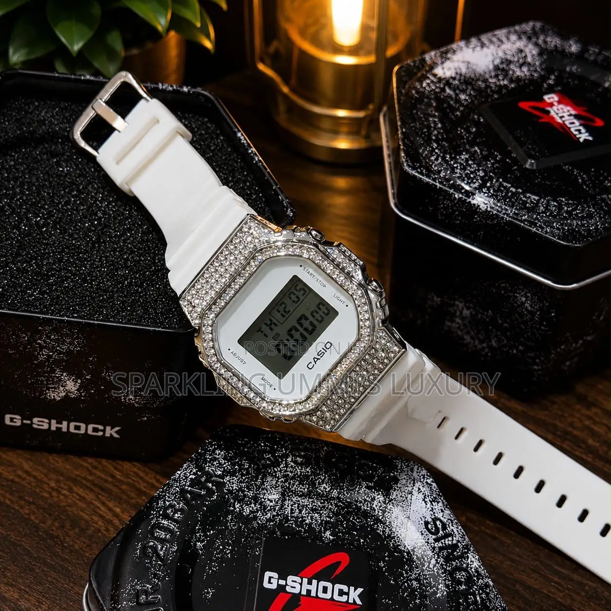 Quality Casio Digital Crystal Embellished Watch