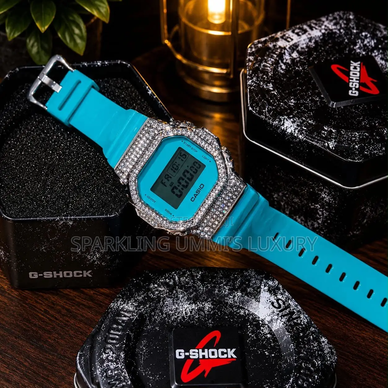 Quality Casio Digital Crystal Embellished Watch