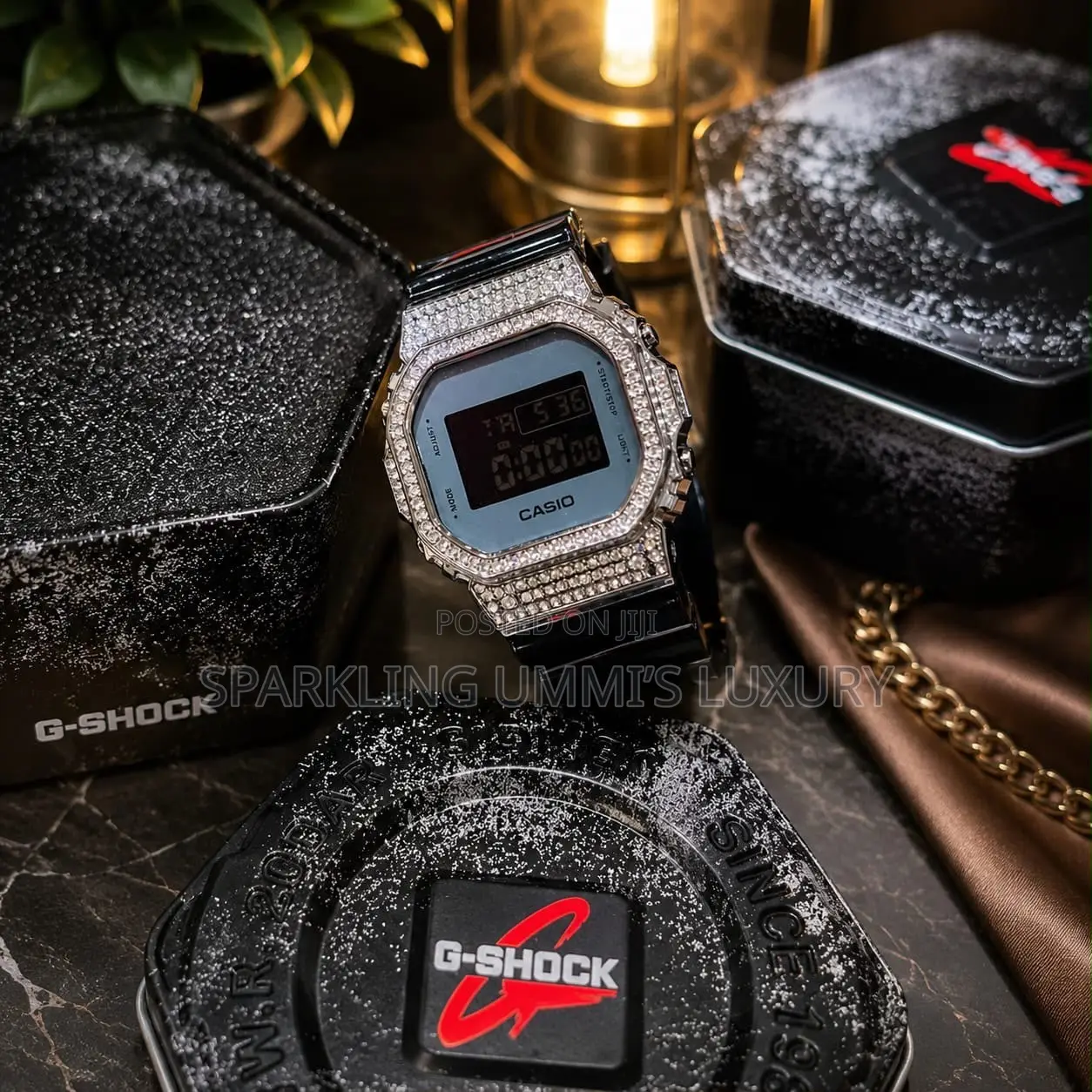 Quality Casio Digital Crystal Embellished Watch