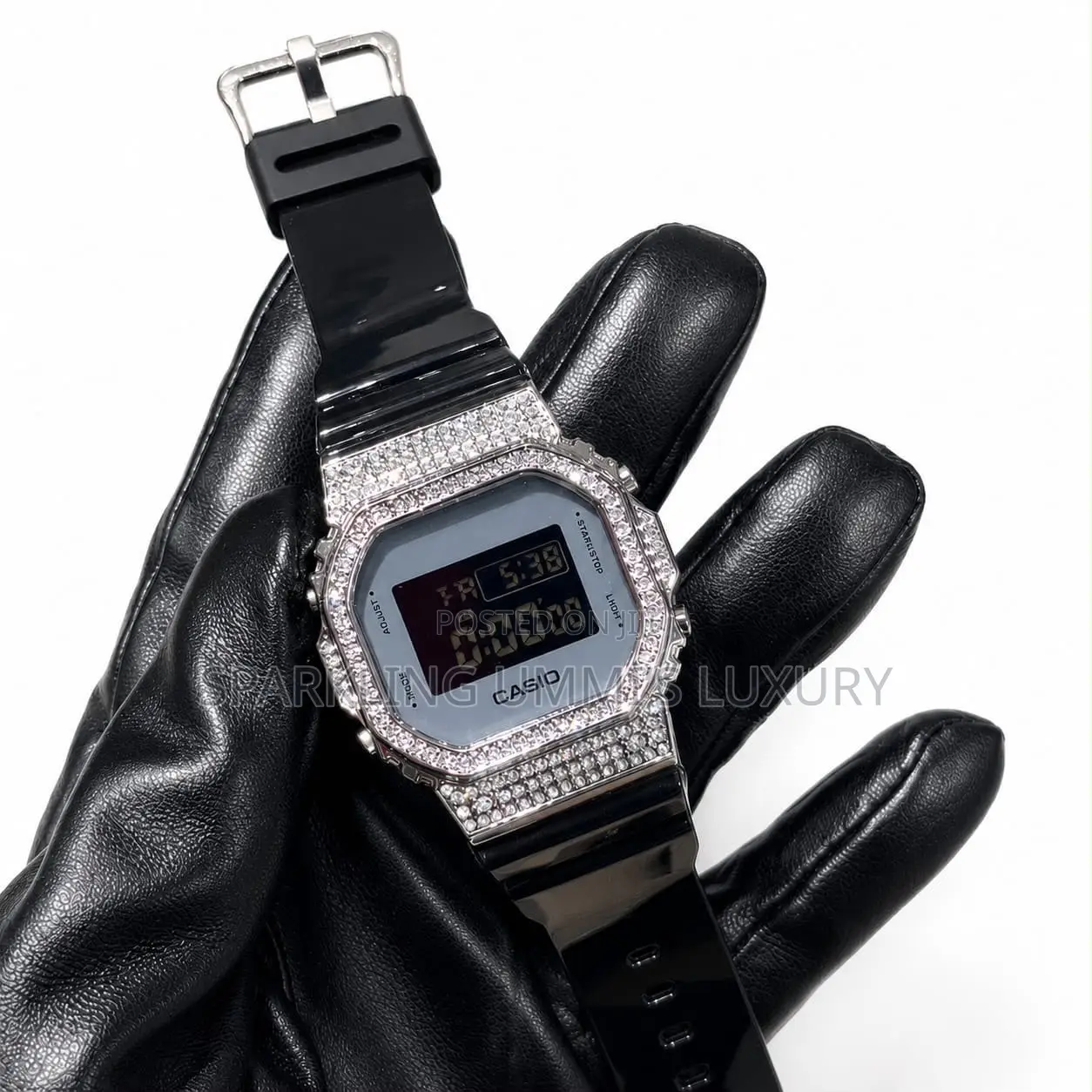 Quality Casio Digital Crystal Embellished Watch