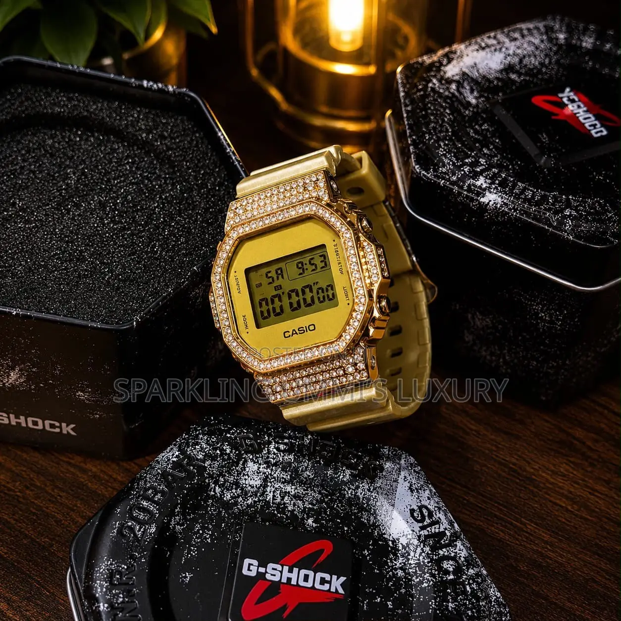 Quality Casio Digital Crystal Embellished Watch