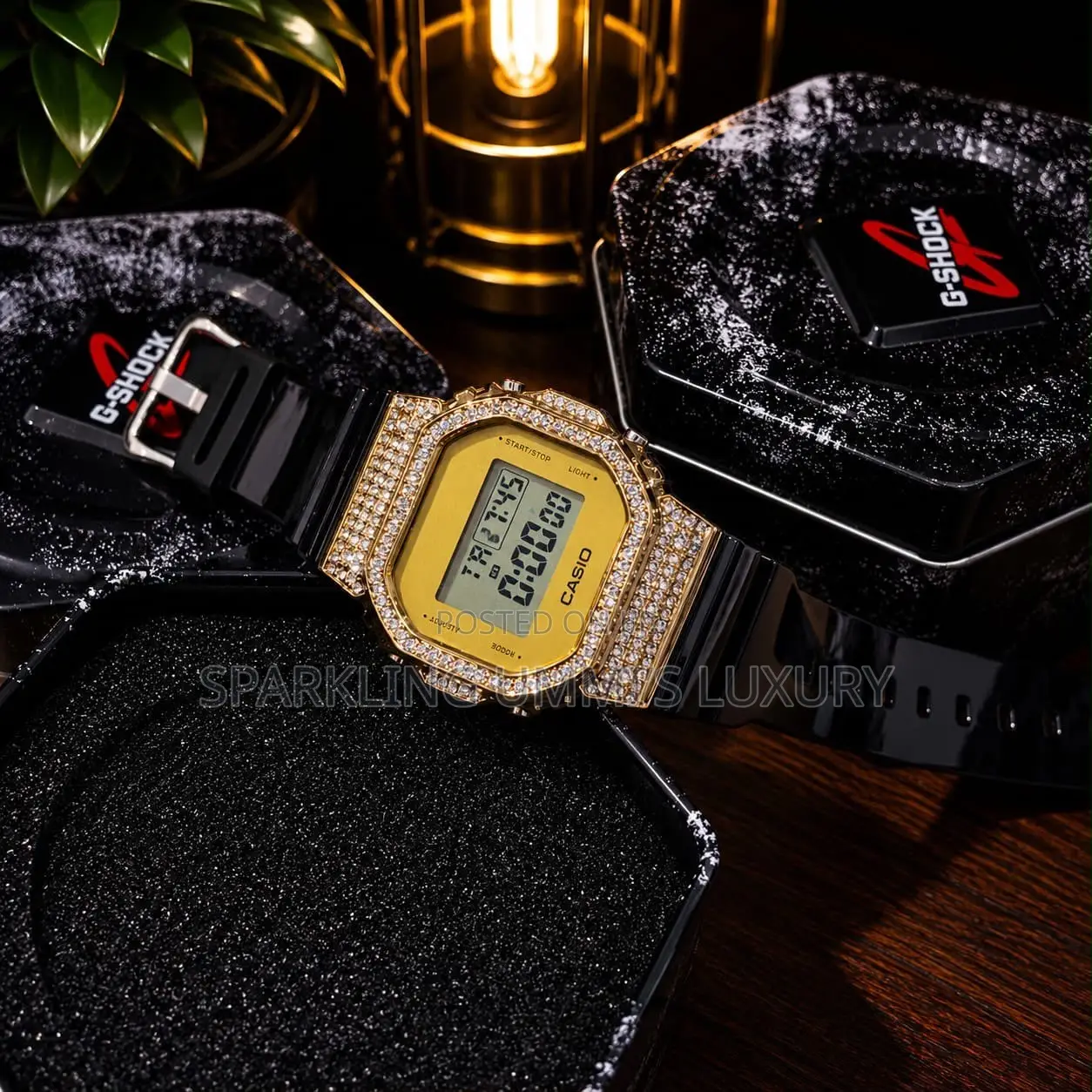 Quality Casio Digital Crystal Embellished Watch