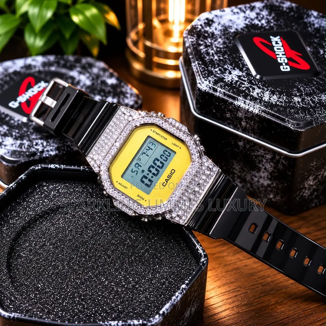 Quality Casio Digital Crystal Embellished Watch