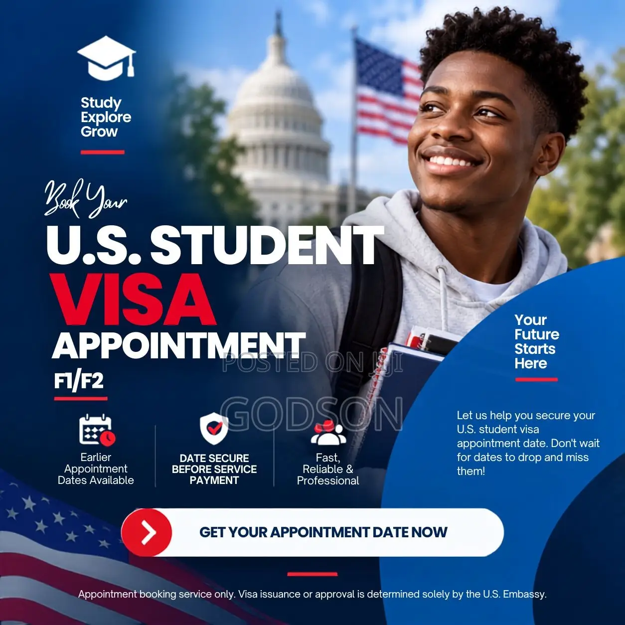 US Student Visa Appointment F1 / F2