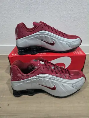 Original Nike Shox R4 Wine/Metallic Silver