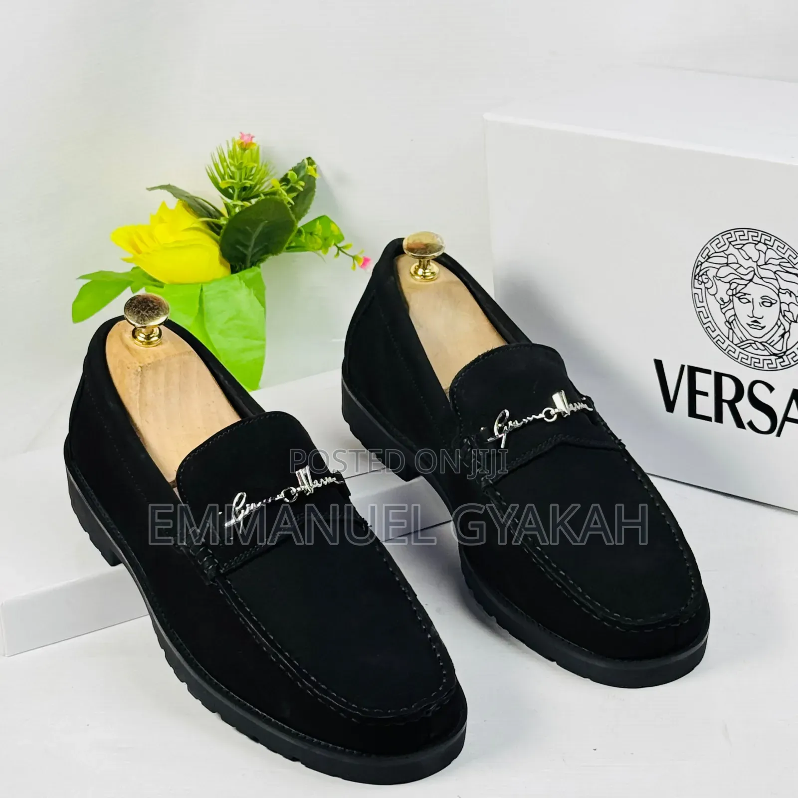VERSACE Penny Loafers