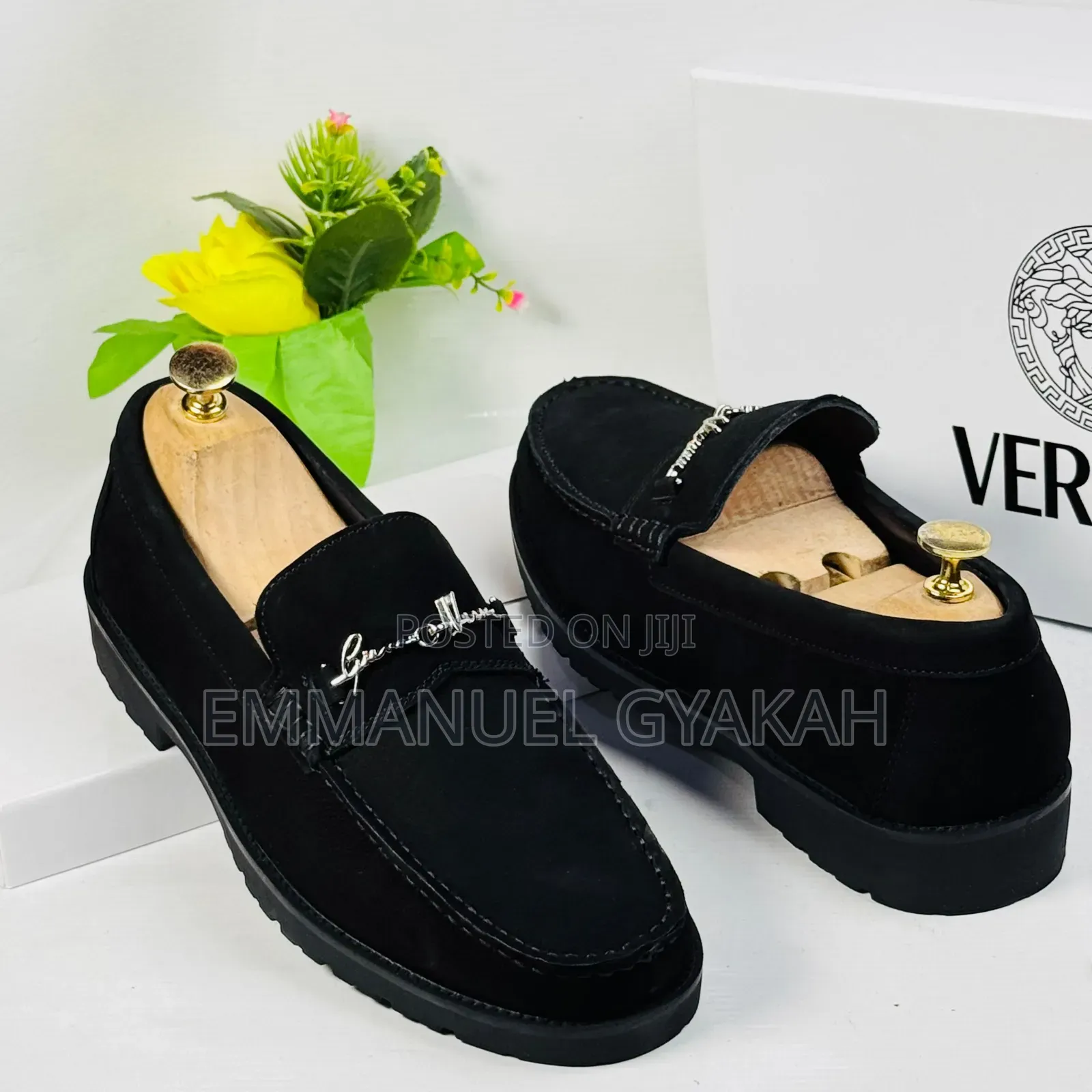 VERSACE Penny Loafers