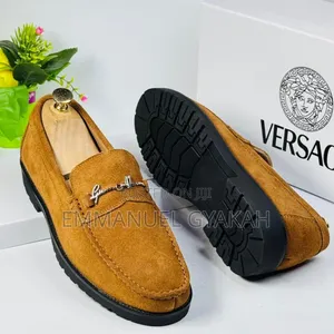 VERSACE Penny Loafers