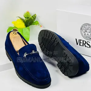 VERSACE Penny Loafers