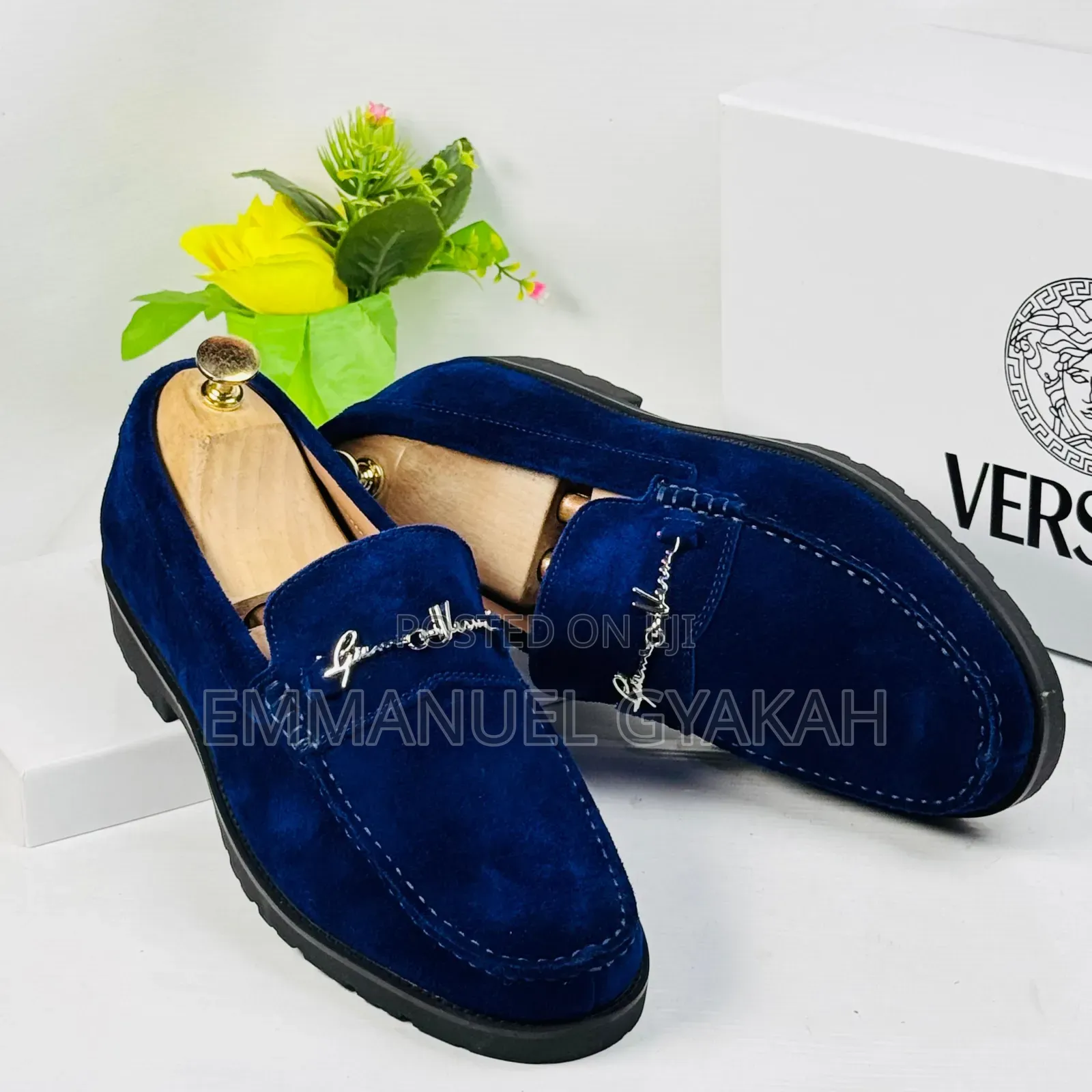 VERSACE Penny Loafers
