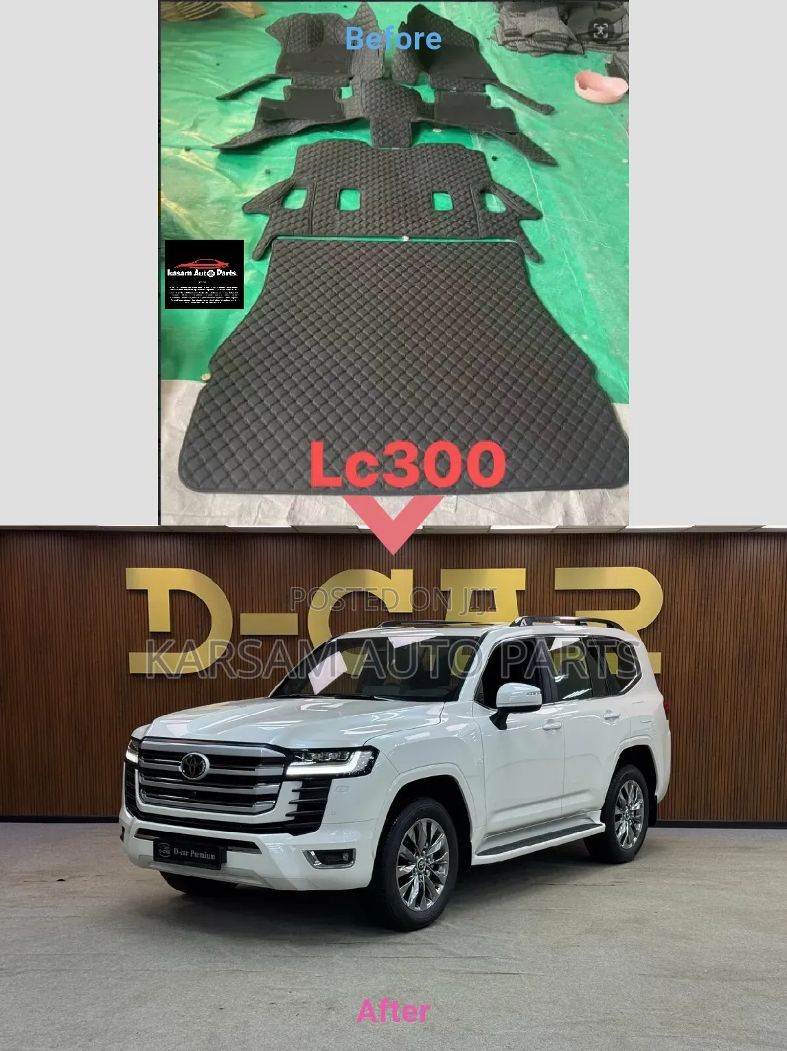 LC 300 Landcruiser Floor Mat and Boot Mat