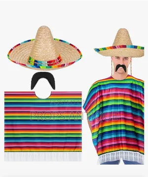 Mexican Serappe Poncho Costume