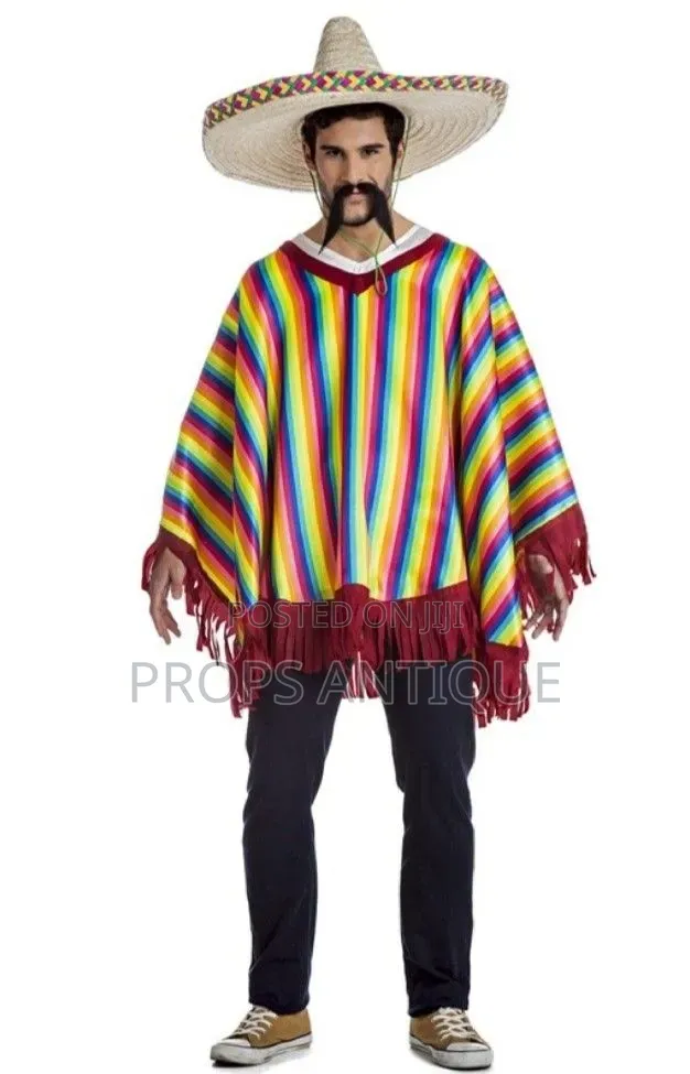 Mexican Serappe Poncho Costume