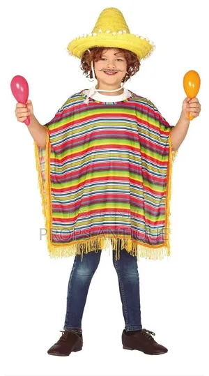 Mexican Serappe Poncho Costume