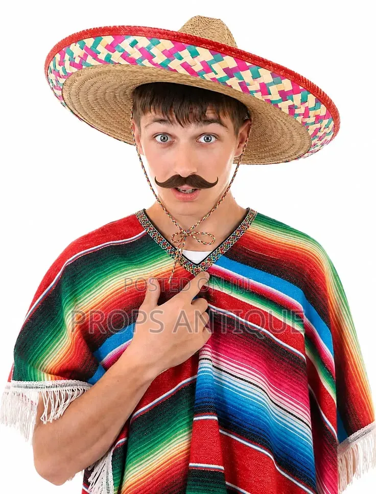 Mexican Serappe Poncho Costume