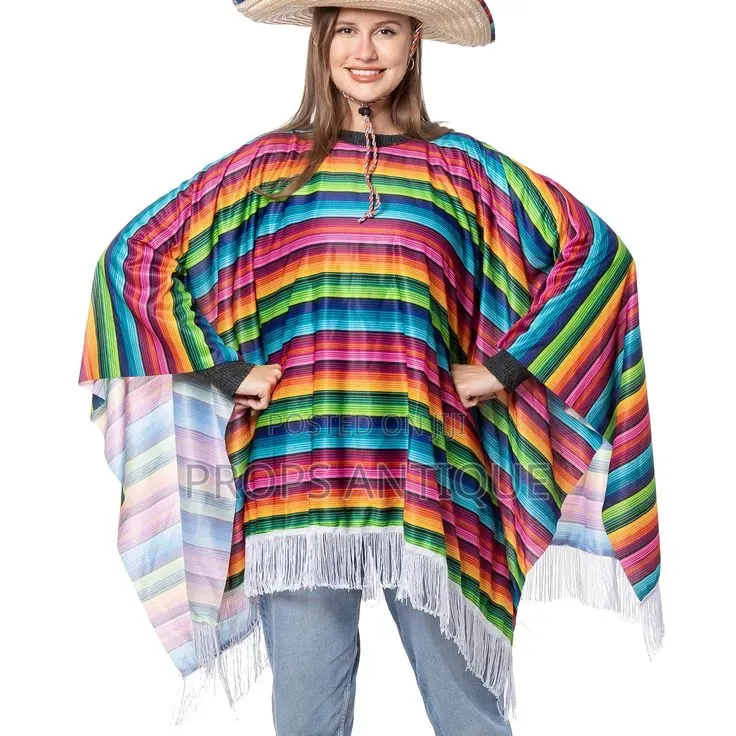Mexican Serappe Poncho Costume