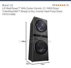 All New LG Tower Washing Machine 21/16