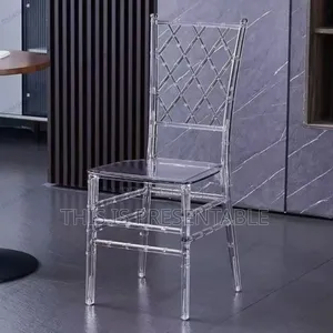 Acrylic / Crystal / Ghost Chairs and Cross-Back Chairs Are for Sale