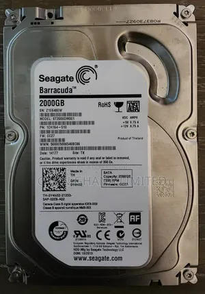 Seagate Barracuda 2TB Desktop Hardrive St2000dm001