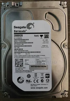 Seagate Barracuda 2TB Desktop Hardrive St2000dm001