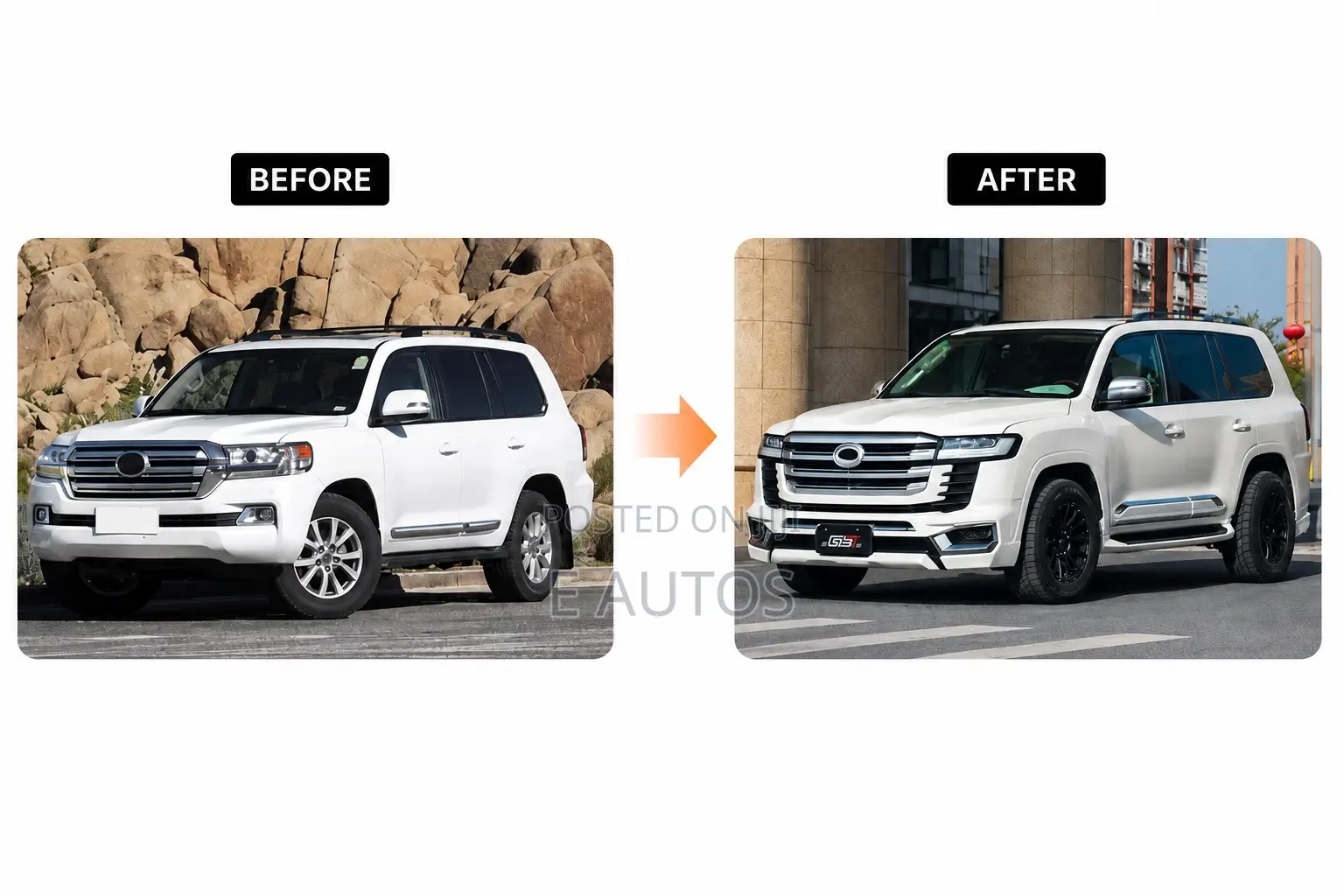 Toyota Land Cruiser Upgrade Kits LC200 to LC300