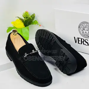 Original Versace Suede Loafer Black