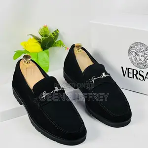 Original Versace Suede Loafer Black