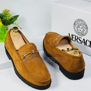 Original Men’s Suede Versace Tan Shoe