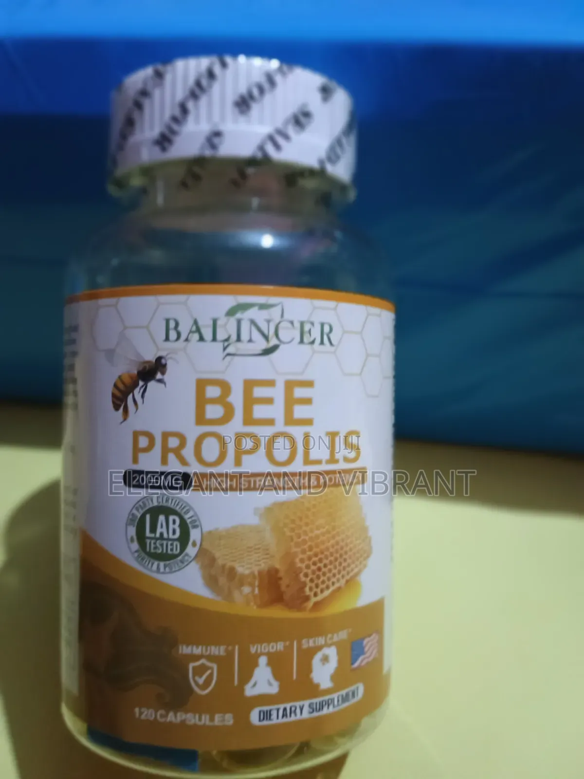 Bee Propolis Supplement 400 for MG Per Servings - High- Bee Propolis,