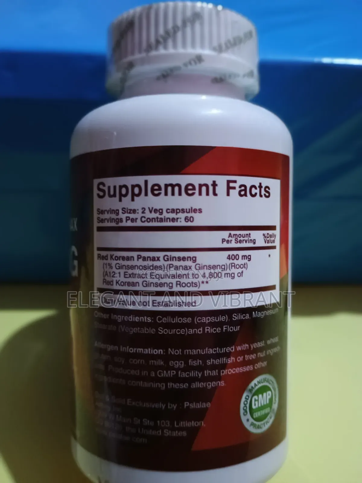 Red Korean Pentax Ginseng- High Strength -Natural Herbal Sup