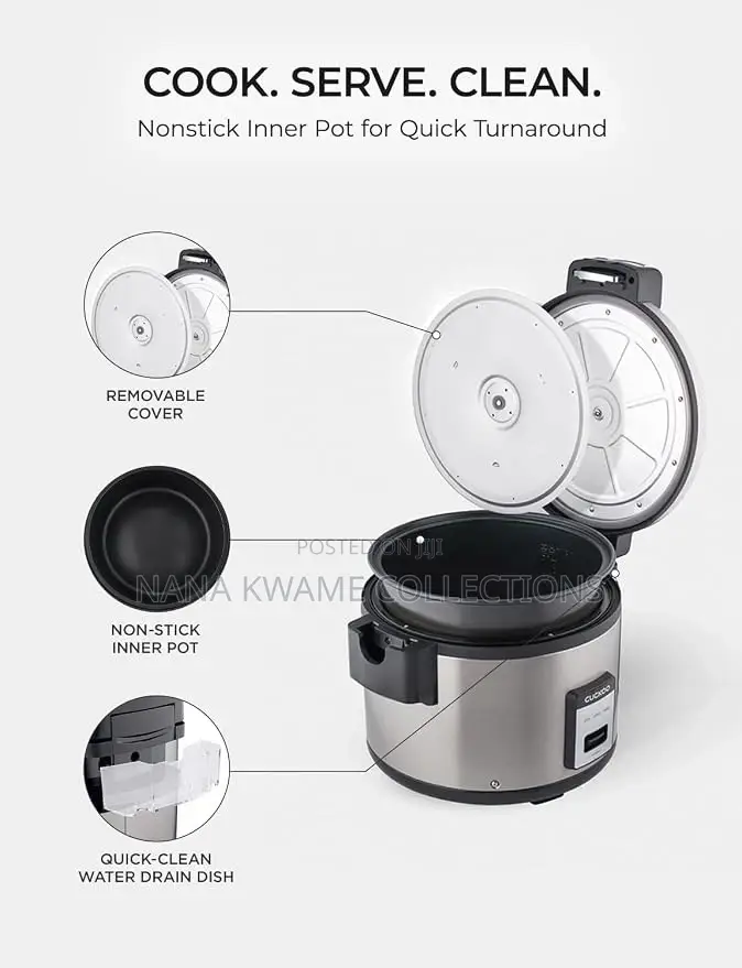 Cuckoo CR-3055 Commercial Rice Cooker Warmer, an 60 Cups Cooked).