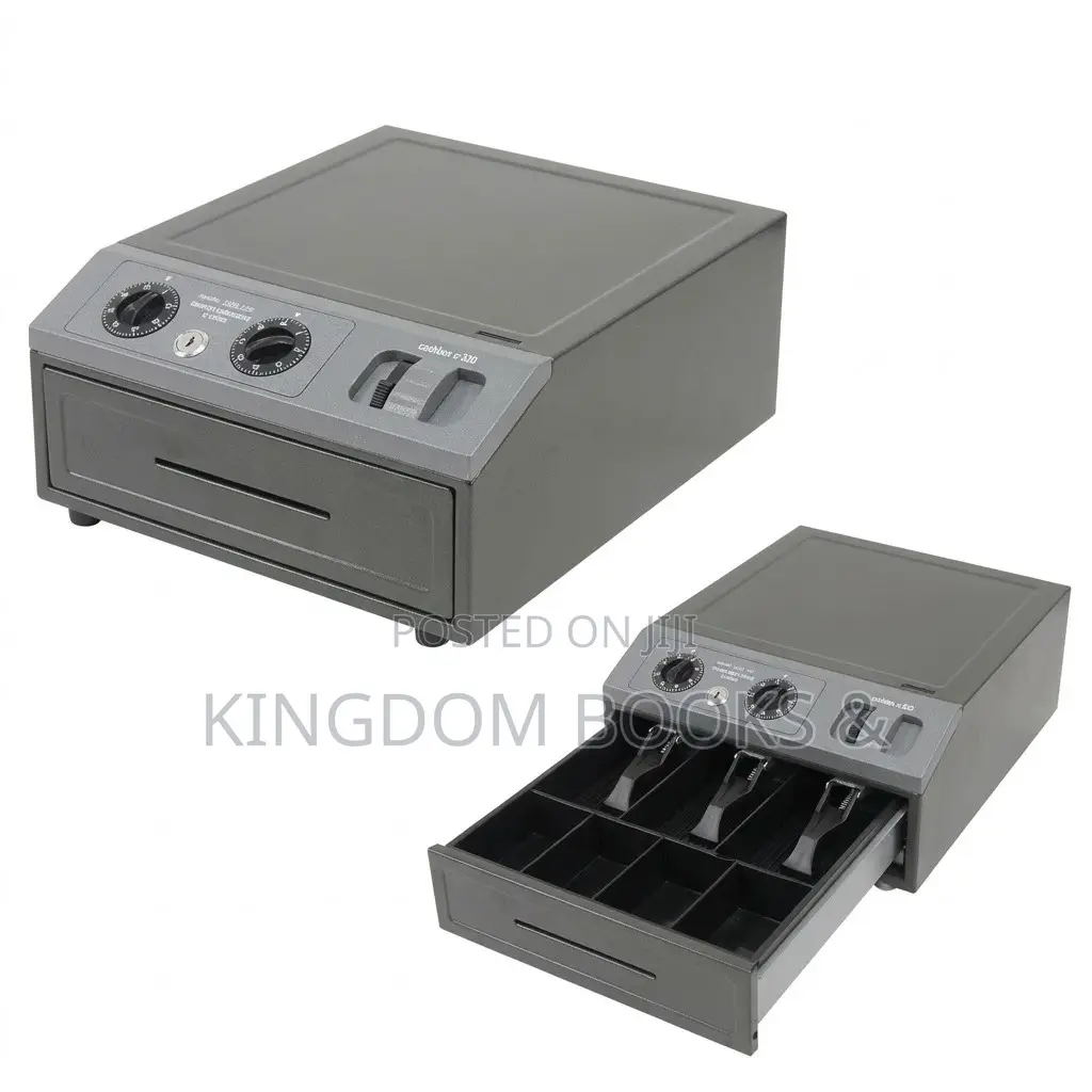 Auto Cash Drawer C-330 - Heavy Duty Cash Box Safe With Lock Tray