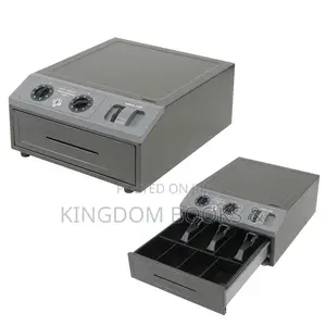 Auto Cash Drawer C-330 - Heavy Duty Cash Box Safe With Lock Tray